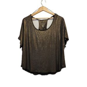 Juicy Couture Metallic Keyhole Top